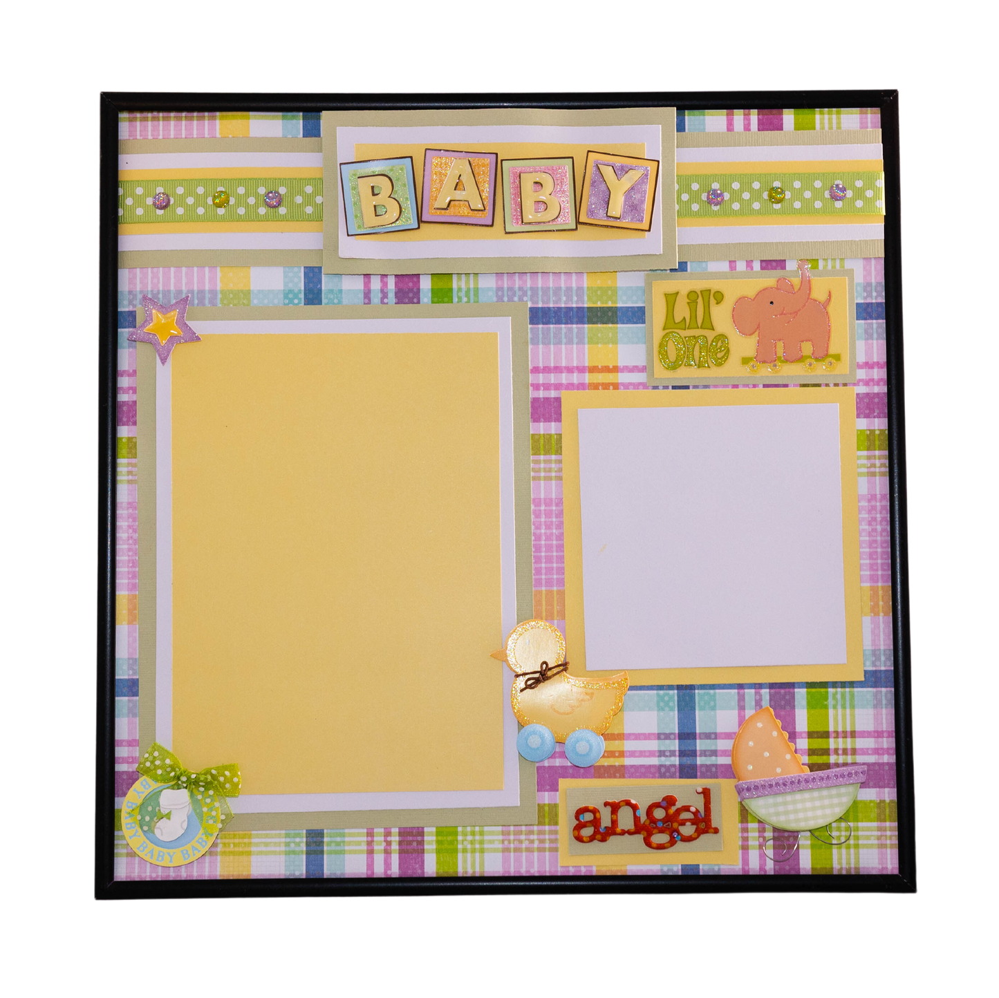 Baby Themed Scrapbook Page Frame