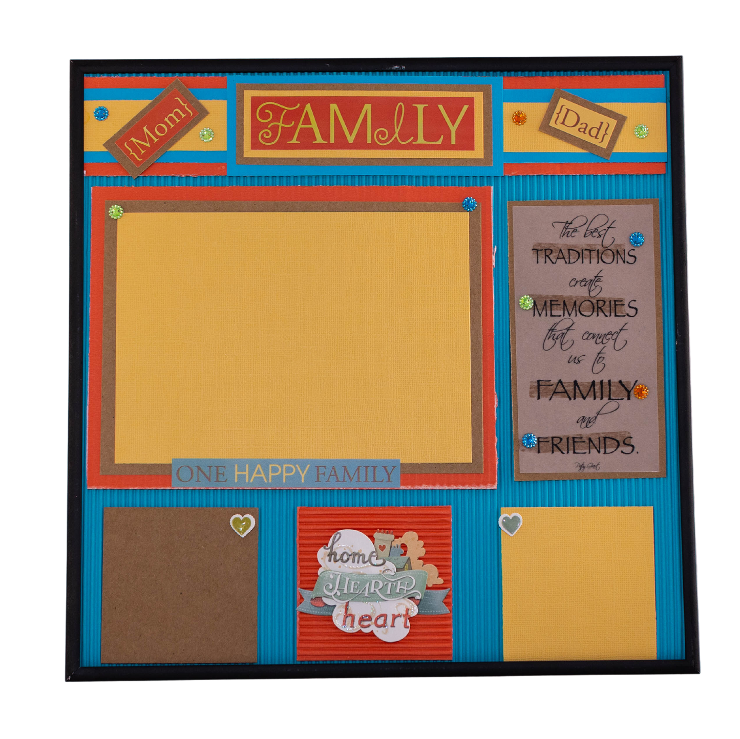 Family Themed Scrapbook Page Frame