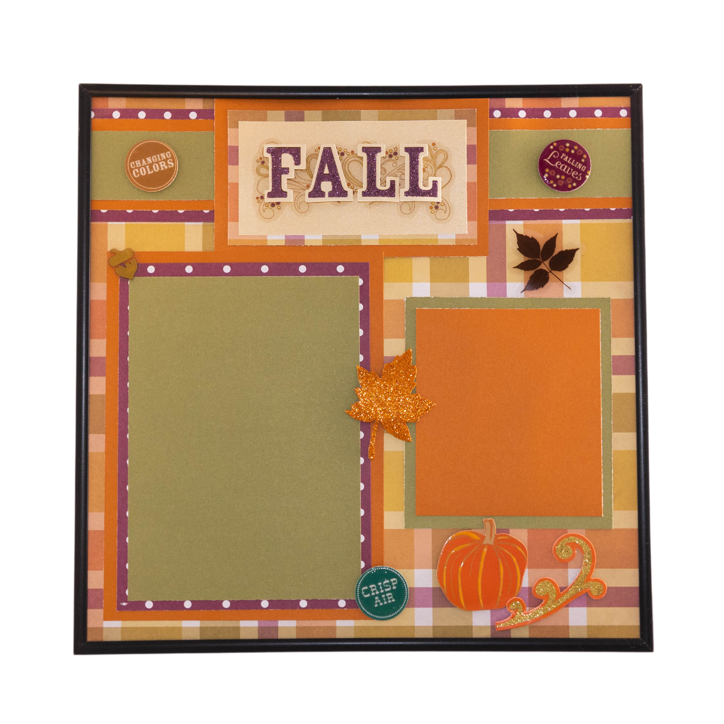 Holiday Themed Scrapbook Page Frame