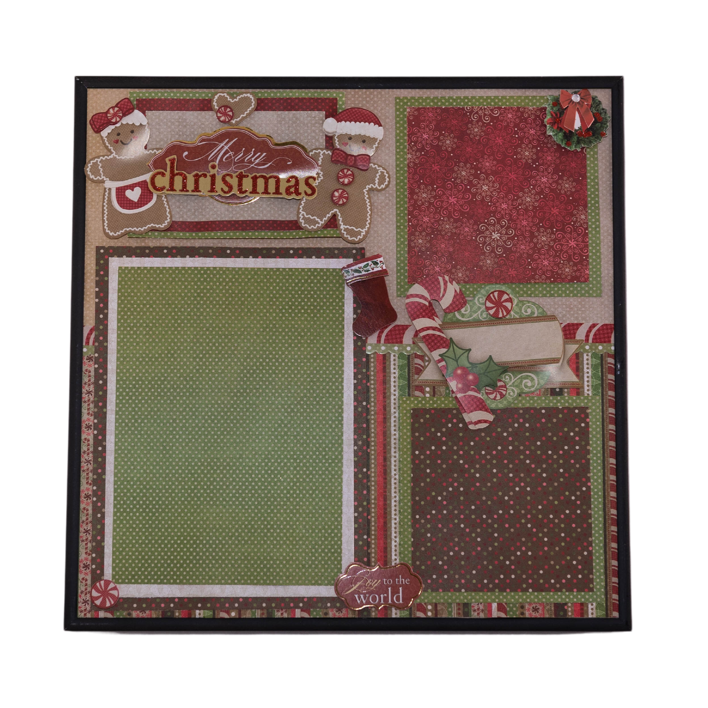 Holiday Themed Scrapbook Page Frame