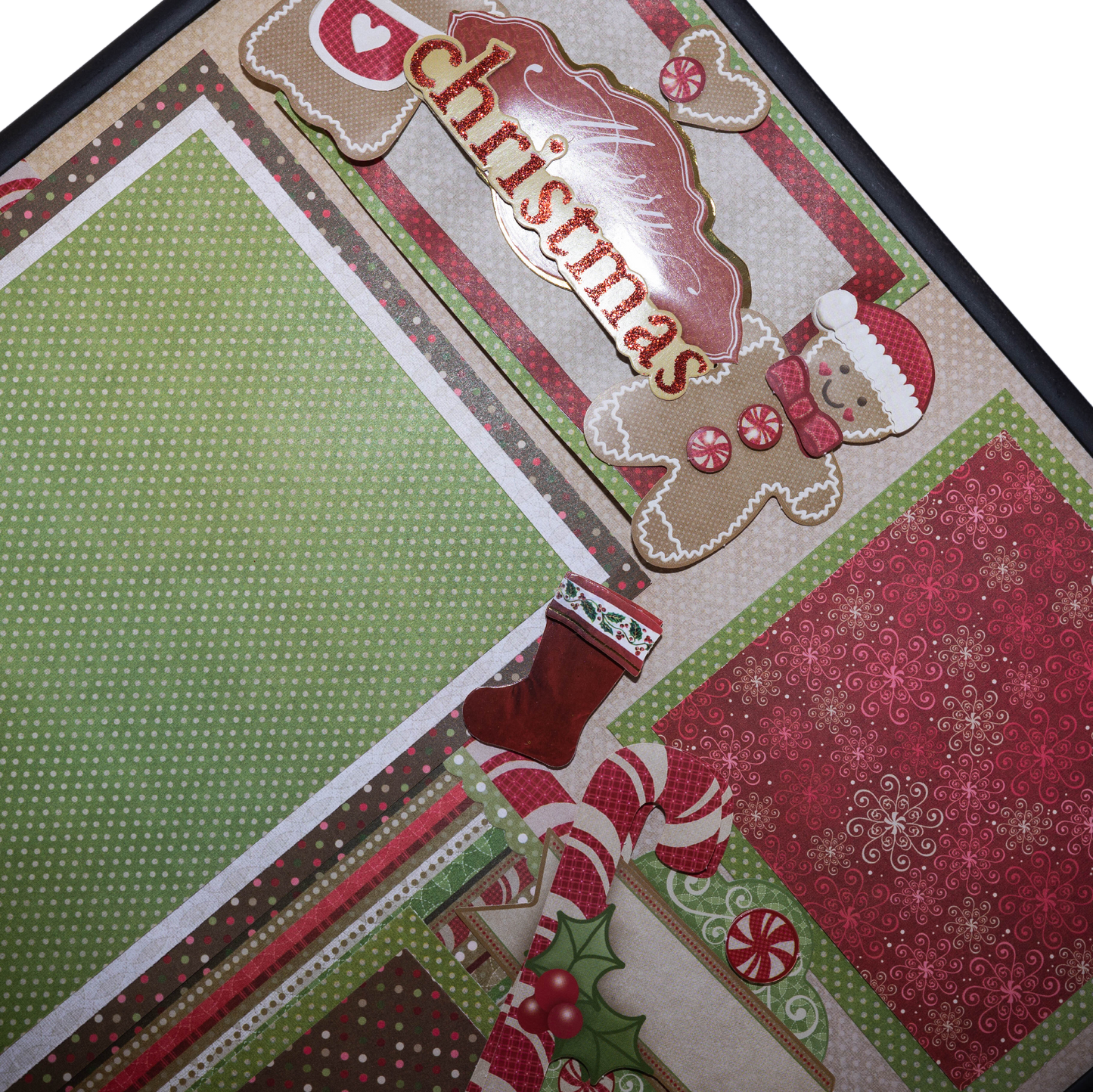 Holiday Themed Scrapbook Page Frame