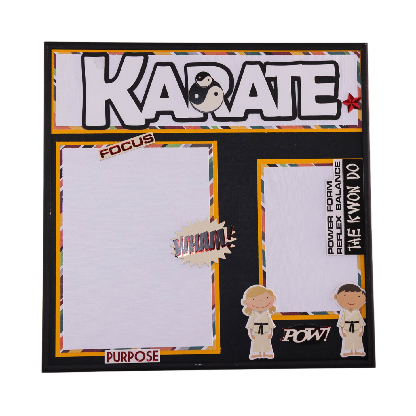 General Sport Themed Scrapbook Page Frame